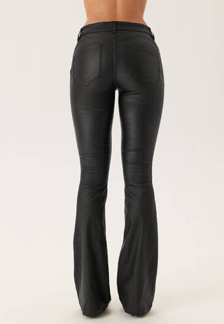 Low Waist Push-up Coated Jeans