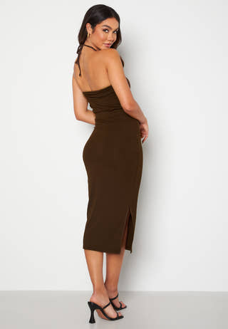 Marion halterneck rib dress