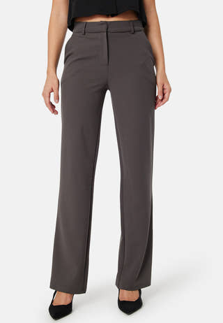 Soft Suit Straight Trousers Petite