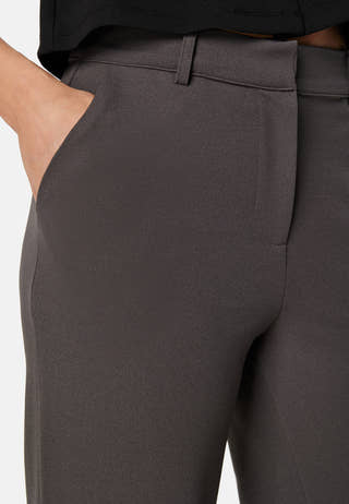 Soft Suit Straight Trousers Petite