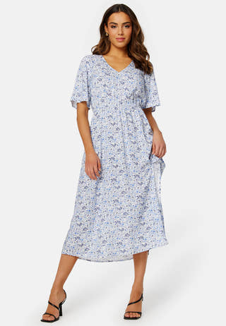 Melanie butterfly sleeve dress