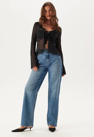 Mesh Tie Cardigan