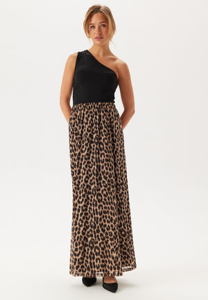 Mesh Wide Maxi Skirt