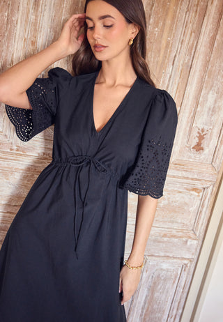 Midi Broderie Anglaise Dress