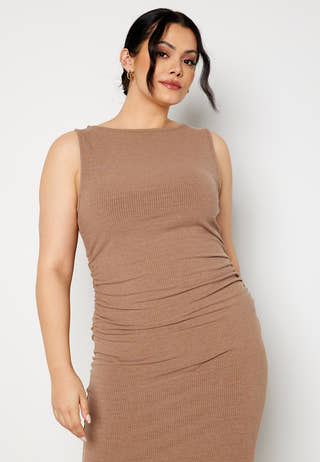 Minea drapy sleeveless dress