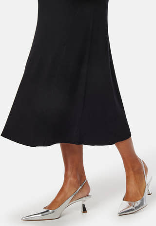 Knitted Rouched Midi Dress