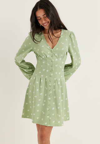bubbleroom-mini-button-volume-sleeve-dress-light-greenfloral_2