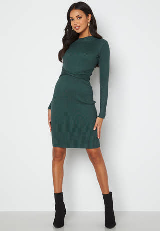Minna knitted front twist dress
