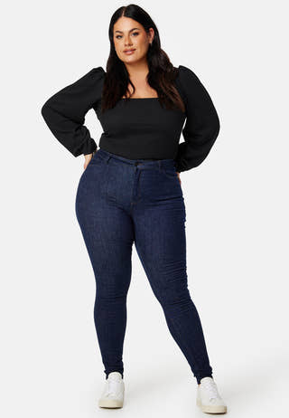 Square Neck Balloon Sleeve Top