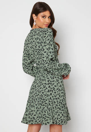 Miriam flounce wrap dress