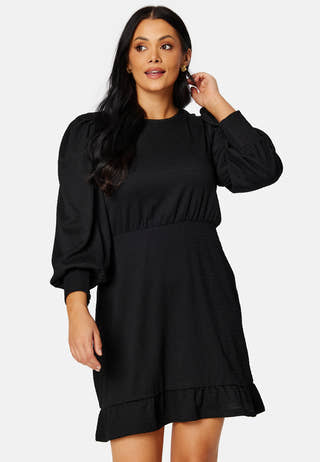 Puff Sleeve Flounce Dress