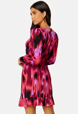 Puff Sleeve Flounce Dress