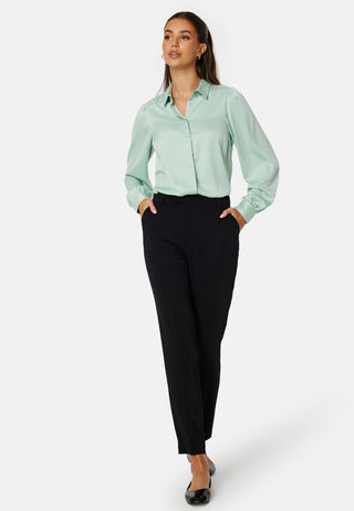 Satin Puff Sleeve Shirt