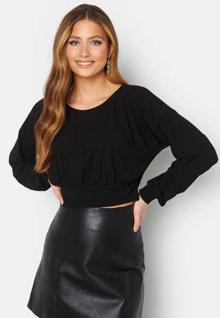 Nicolina long sleeve tie top