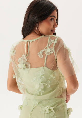 3D Floral T-shirt Blouse