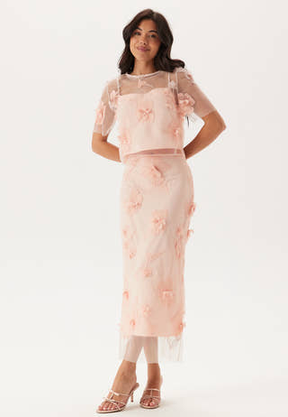 3D Floral T-shirt Blouse