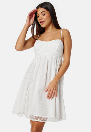 Lace Strap Short Dress
