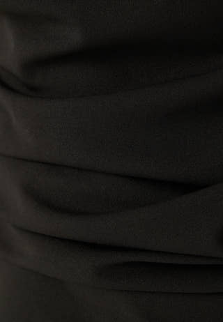 Asymmetric Draped Maxi Dress