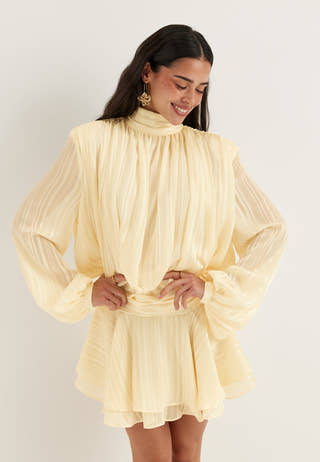 bubbleroom-occasion-bow-jacquard-short-dress-butter-yellow_2