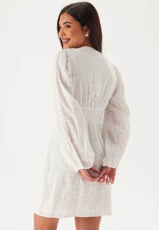 Broderie Anglaise Balloon Sleeve Dress