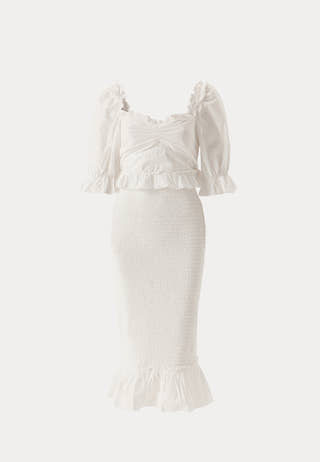 Bustier Smock Ankle Dress