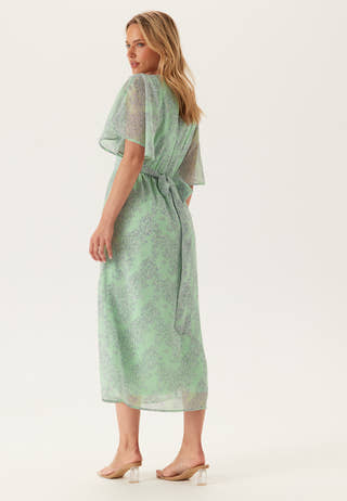 Butterfly Sleeve Midi Dress