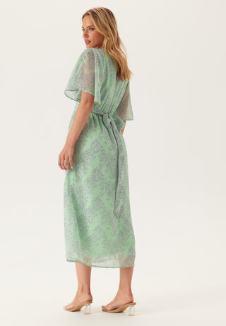 Butterfly Sleeve Midi Dress