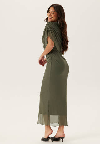 Cape Mesh Ankle Dress