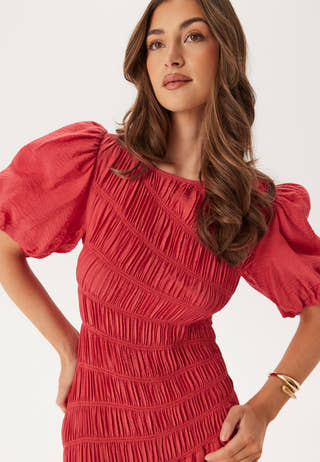 CC Puff Sleeve Smock Dress