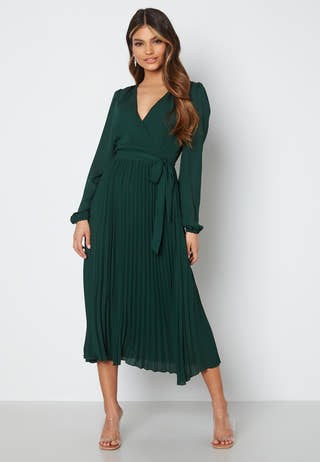 Christa Pleated Midi Dress