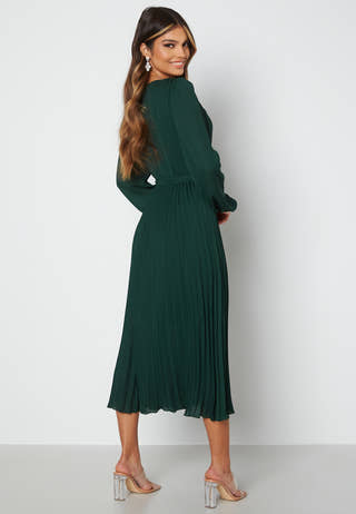 Christa Pleated Midi Dress