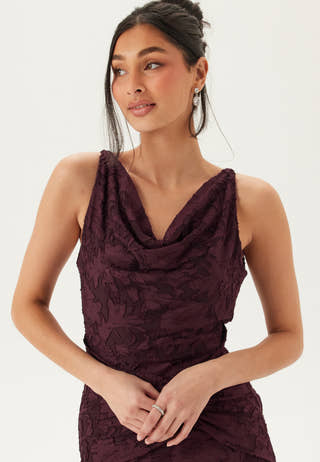 Deep Waterfall Mermaid Gown