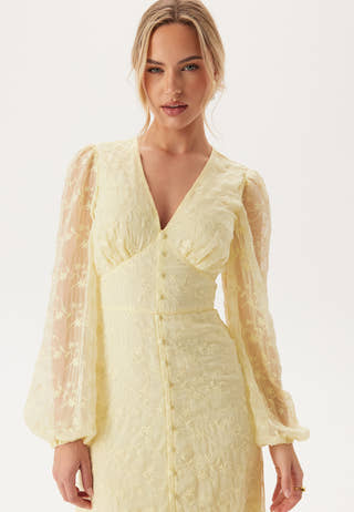 Embroidered Midi Dress