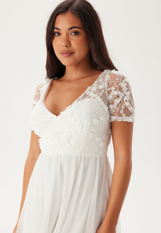 Floral V-Neck Short Dress