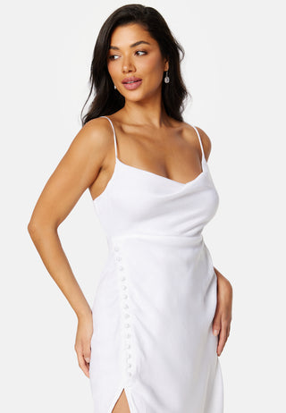 Satin Midi Wedding Gown