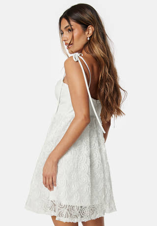 Floral strap short dress