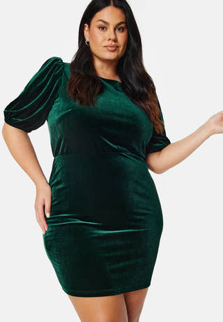 Bow Velvet Short Dress