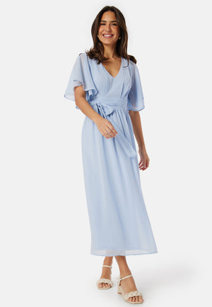 Butterfly Sleeve Midi Dress