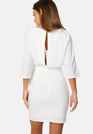 Knot Slit Short Dress