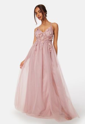 Floral tulle Gown