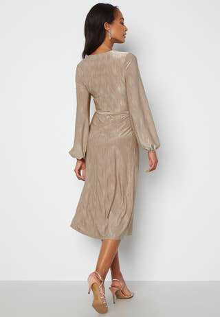 Wrap Tie Midi Dress