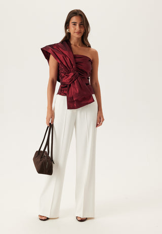 One Shoulder Bow Top