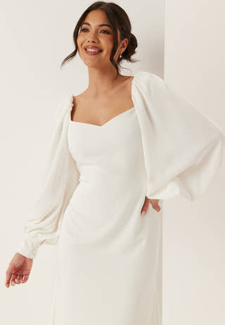 Puff Sleeve Wedding Gown