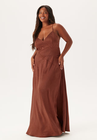 Satin Strap Gown