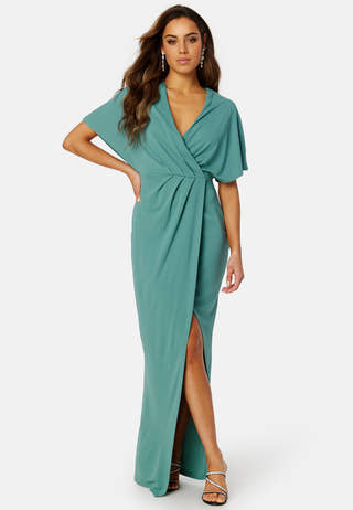 Wrap Slit Maxi Dress