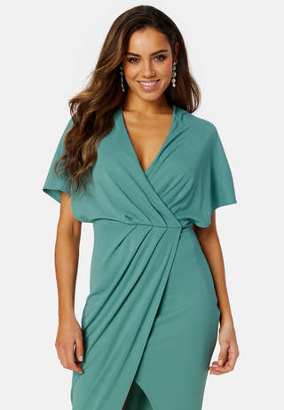 Wrap Slit Maxi Dress