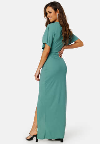 Wrap Slit Maxi Dress