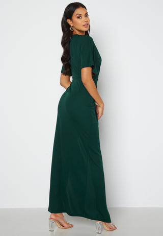 Wrap Slit Maxi Dress