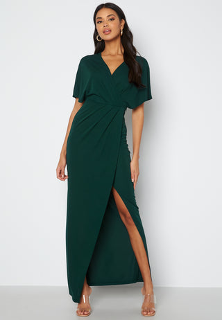 Wrap Slit Maxi Dress