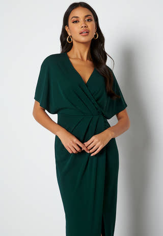 Wrap Slit Maxi Dress